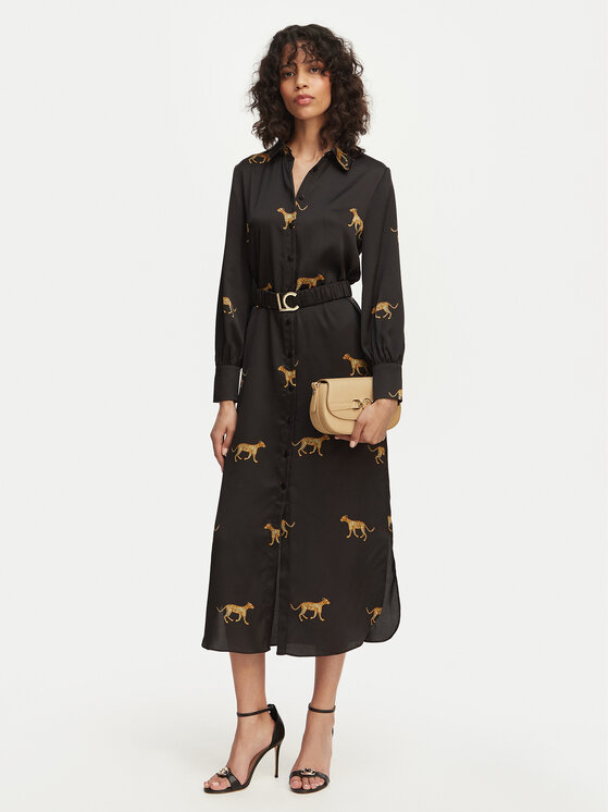 LOLA CASADEMUNT LOLA CASADEMUNT Сукня-сорочка LS2616091 Чорний Regular Fit