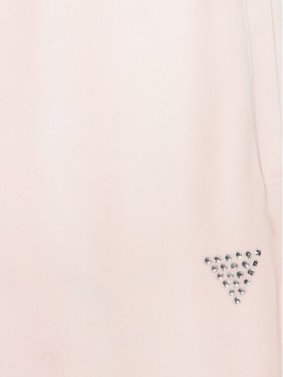 Guess Guess Teplákové kalhoty J4RQ16 KBXI2 Růžová Wide Leg