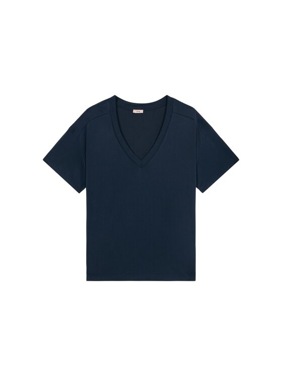 Oltre Oltre T-shirt G304J004204N034 Blu Over Fit