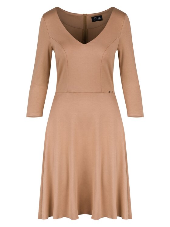 FIGL FIGLFIGL Vestito M709 Beige Regular Fit