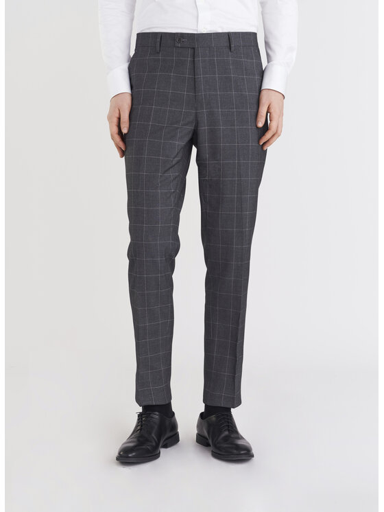 Pako Lorente Pako Lorente Spodnie garniturowe P24SF-6G-023 Szary Slim Fit