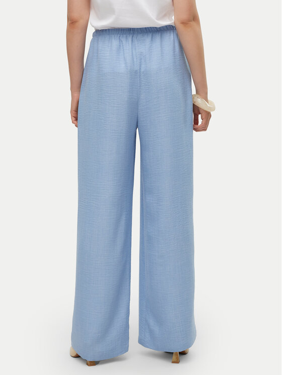 Vero Moda Vero Moda Kalhoty z materiálu Melaney 10316385 Modrá Loose Fit