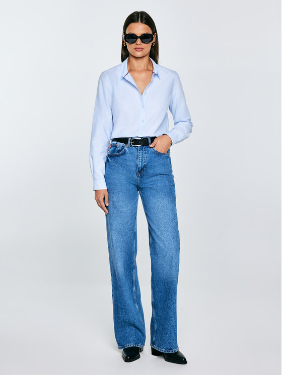 BIG STAR BIG STAR Koszula HANSAI Niebieski Comfort Fit