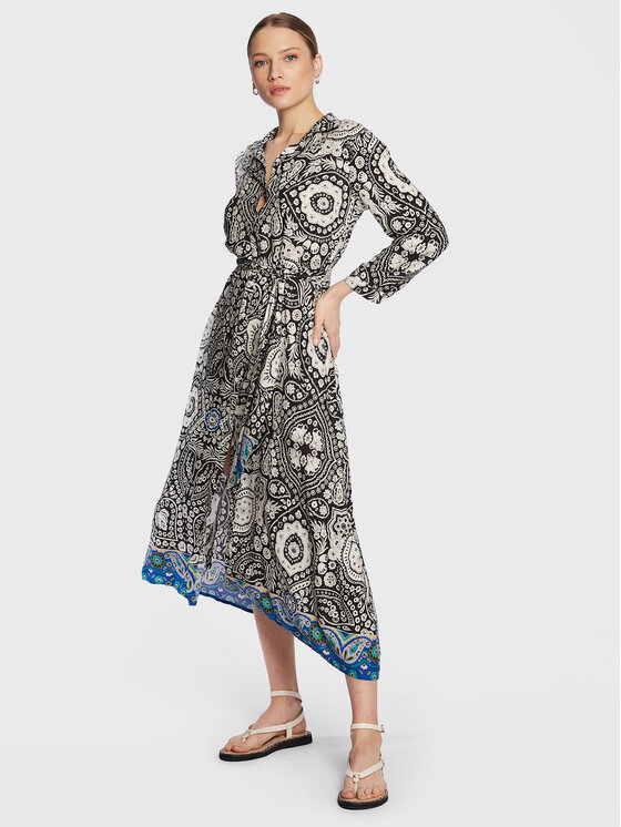 REPLAY Replay Sukienka koszulowa W9561.000.73928 Kolorowy Regular Fit