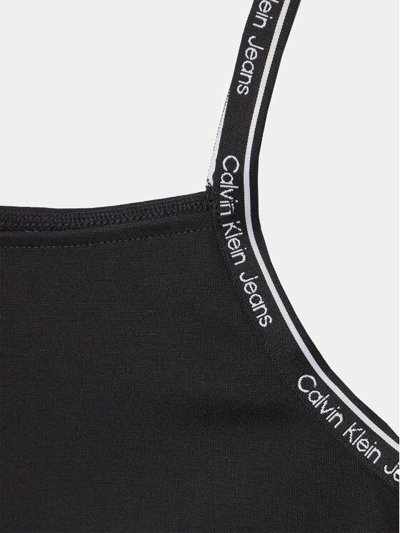 Calvin Klein Jeans Calvin Klein Jeans Sukienka letnia Logo Tape IG0IG02474 Czarny Regular Fit