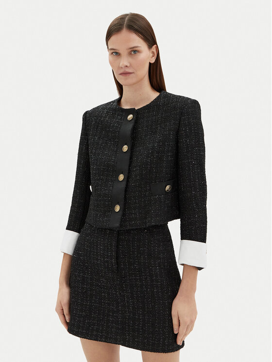 Motivi Motivi Sako Q607Q000741N Čierna Regular Fit