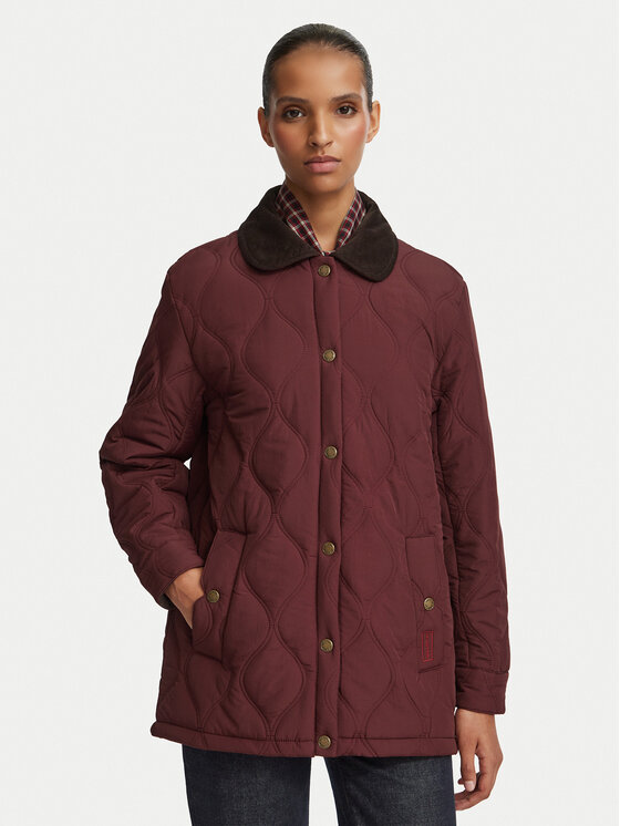 Hunter Hunter Prehodna jakna HARW0027262 Bordo rdeča Regular Fit