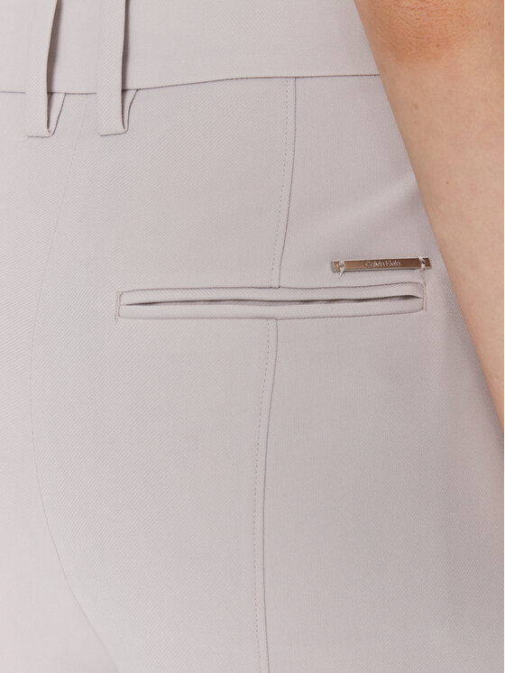 Calvin Klein Calvin Klein Auduma bikses K20K206774 Pelēks Wide Leg