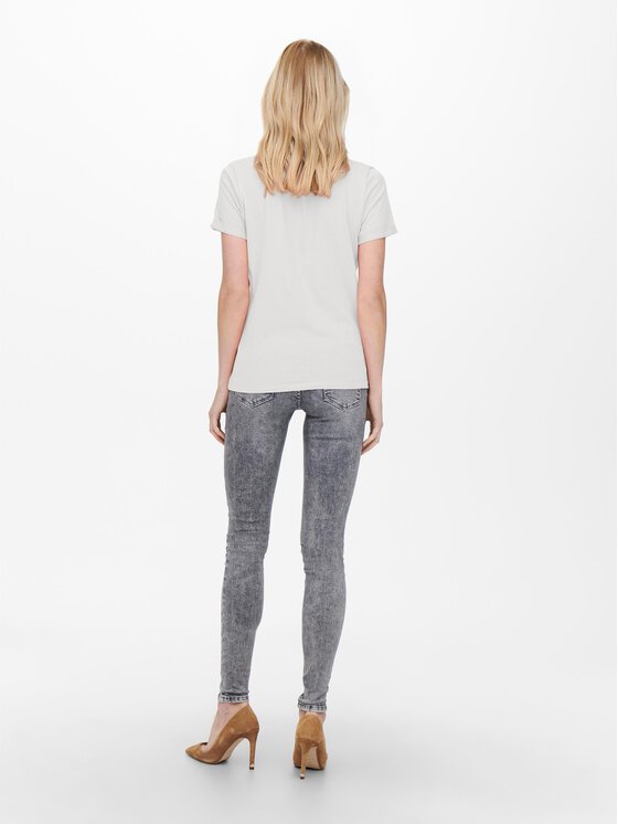 ONLY ONLY Tričko Kita 15244714 Biela Regular Fit