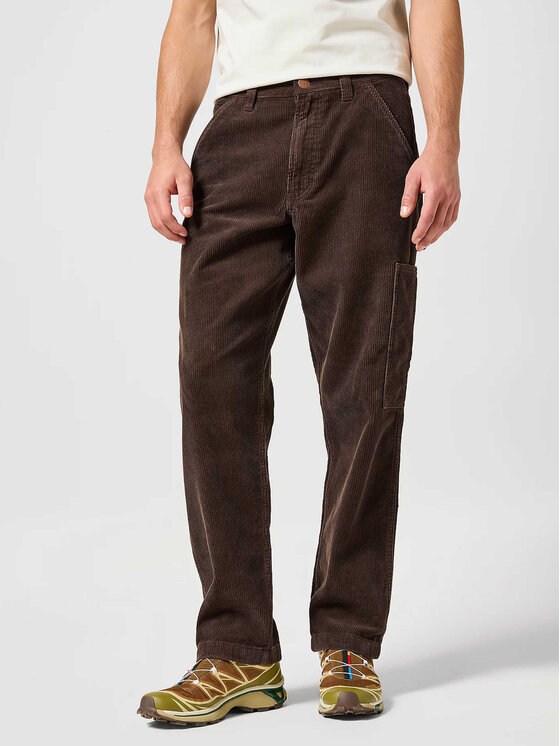 Wrangler Wrangler Spodnie materiałowe CASEY JONES Brązowy Regular Fit