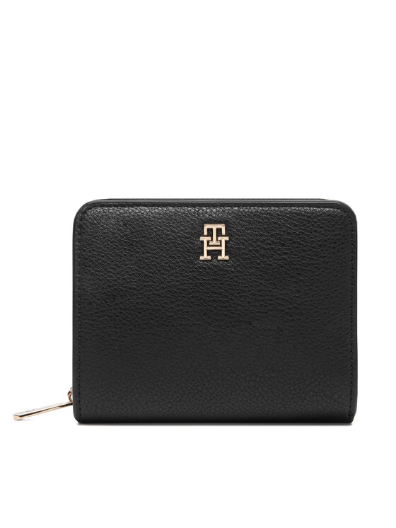 Tommy Hilfiger Portofel Th Icon Med Za W/Flap AW0AW18475 Negru