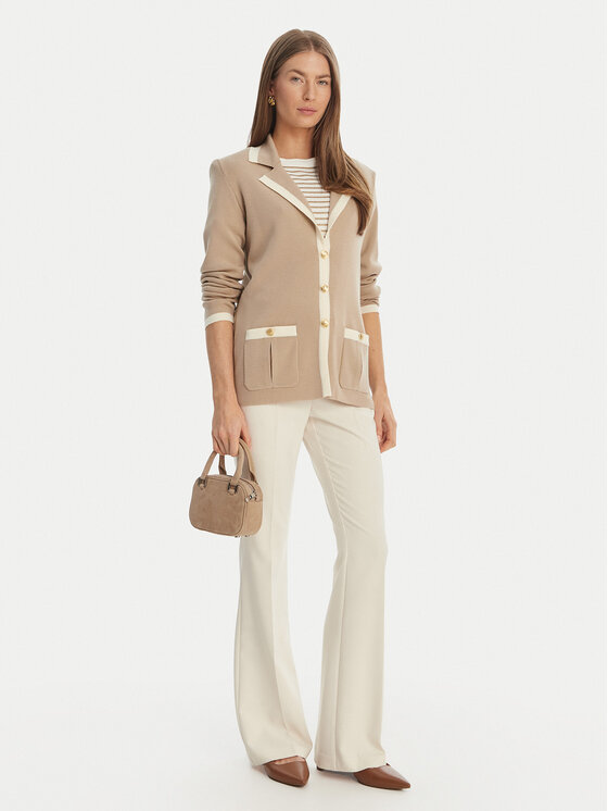 Luisa Spagnoli Luisa Spagnoli Cardigan Meridien 100357 Beige Regular Fit