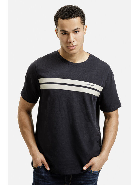 Cross Jeans Cross Jeans T-Shirt 16121-310 Granatowy Regular Fit