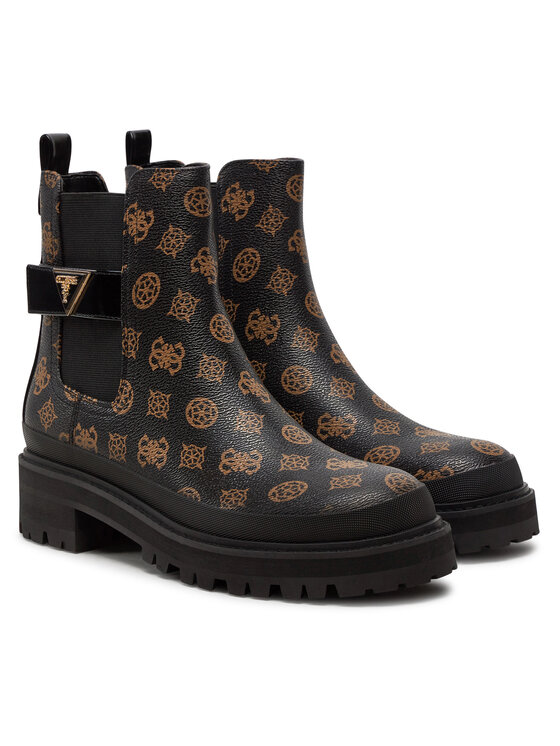 Guess Guess Botine Bensly FLFBEN FAL10 Negru