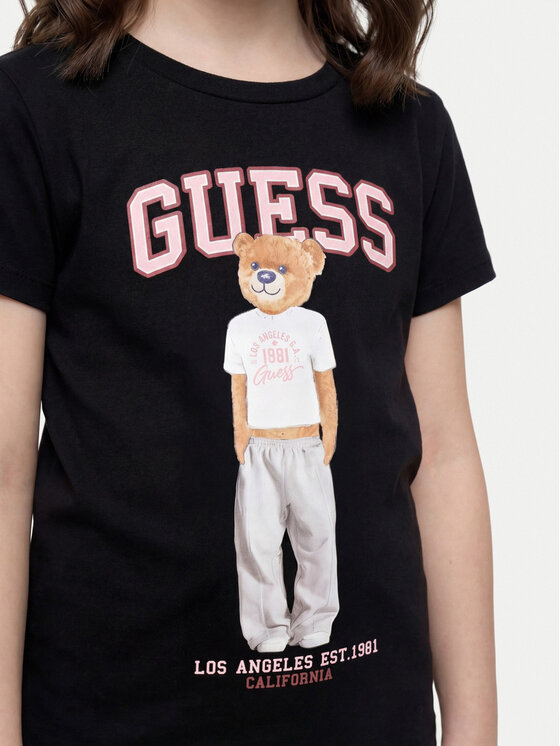 Guess Guess T-Shirt J6YI08 K3710 Czarny Regular Fit