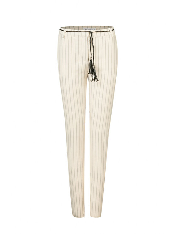 QUIOSQUE QUIOSQUE Dámské kalhoty 3LL002 Béžová Regular Fit