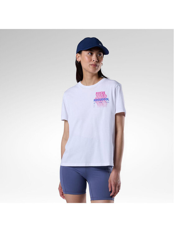 Rossignol Rossignol T-Shirt W Graphic Waterfall Tee Biały Relaxed Fit