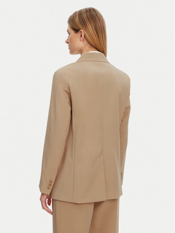 Weekend Max Mara Weekend Max Mara Marynarka Materia 2515041091 Beżowy Regular Fit