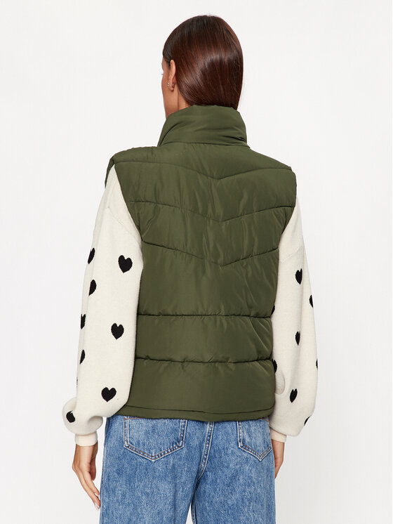Noisy May Noisy May Bezrękawnik Dalcon 27027287 Khaki Regular Fit