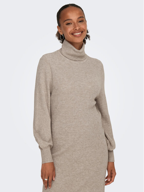 ONLY ONLY Trikotažinė suknelė 15309197 Smėlio Comfort Fit