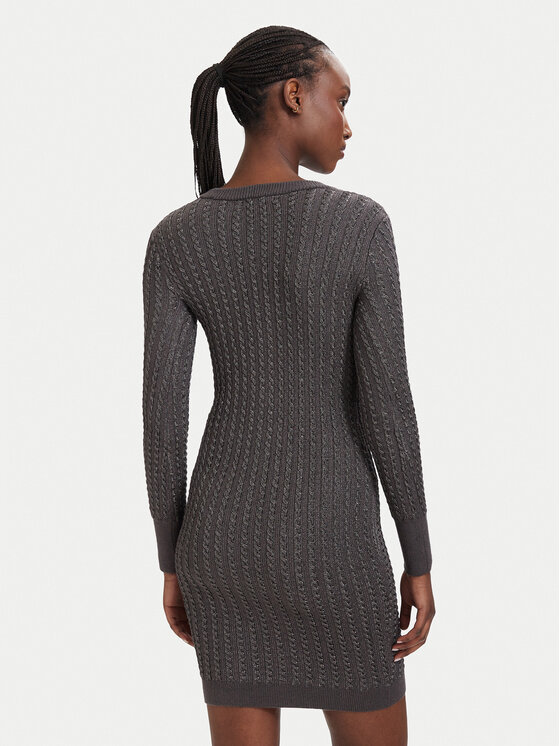 Guess Guess Плетена рокля W5RK09 Z3KT0 Сив Bodycon Fit