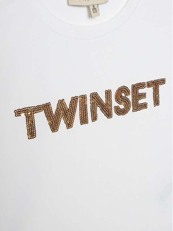 TWINSET TWINSET T-särk 251GJ2537 Valge Regular Fit