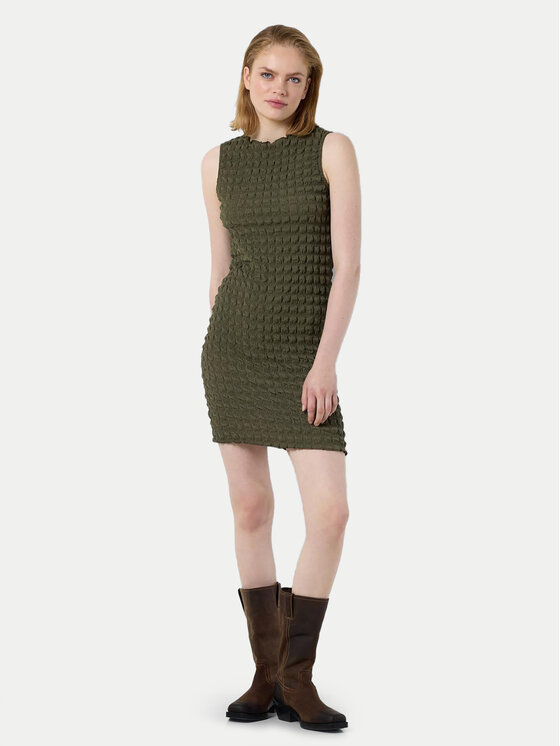 Noisy May Noisy May Rochie de zi Zahara 27029921 Verde Slim Fit