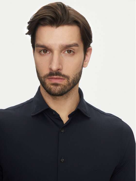 Michael Kors Michael Kors Koszula MD0MD91498 Granatowy Slim Fit