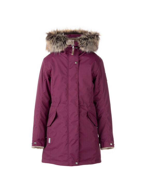 Lenne Lenne Kurtka anorak 22363-602 Bordowy Basic Fit
