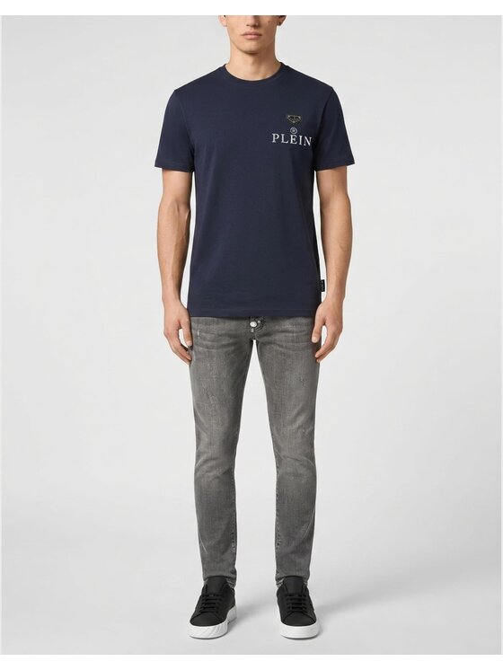 PHILIPP PLEIN PHILIPP PLEIN Tričko 31619 Tmavomodrá Regular Fit