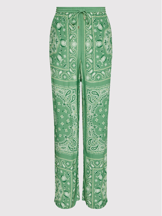 Tommy Hilfiger Tommy Hilfiger Pantaloni di tessuto Bandana WW0WW35136 Verde Relaxed Fit