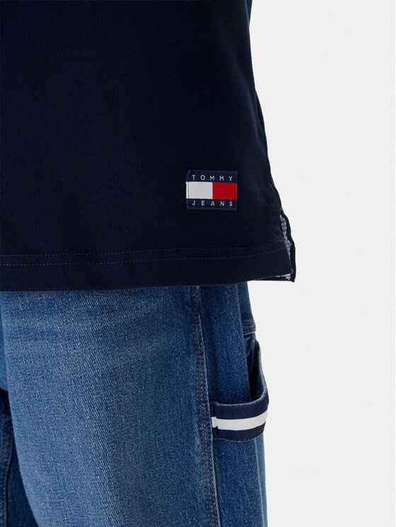 Tommy Jeans Tommy Jeans Polokošile Archive Rugby DM0DM23054 Tmavomodrá Relaxed Fit