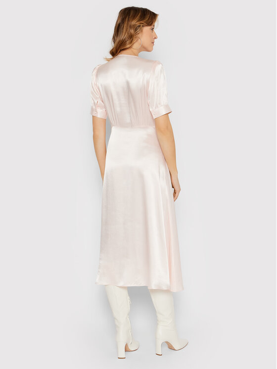The Kooples The Kooples Φόρεμα κοκτέιλ Crazy Shiny FROB24082K Ροζ Regular Fit