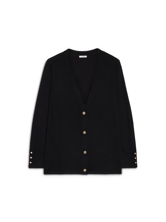 Fiorella Rubino Fiorella Rubino Cardigan M628L008002N033 Nero A-Line Fit