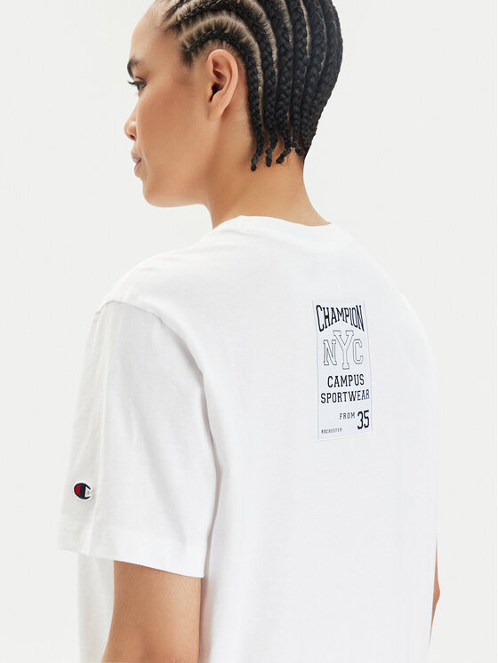 Champion Champion T-krekls 117207 Balts Oversize