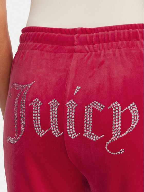 Juicy Couture Juicy Couture Spodnie dresowe Tina JCAPW045 Czerwony Regular Fit
