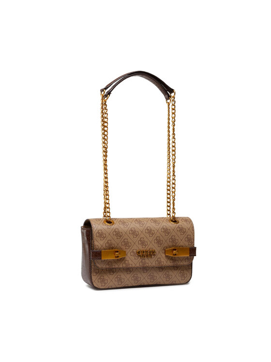 GUESS Zadie Logo Convertible Crossbody Bag - Pebble PU With Denim Base - View #9