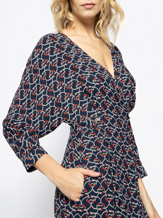 Vestito da giorno A084VS Blu scuro Skinny Fit