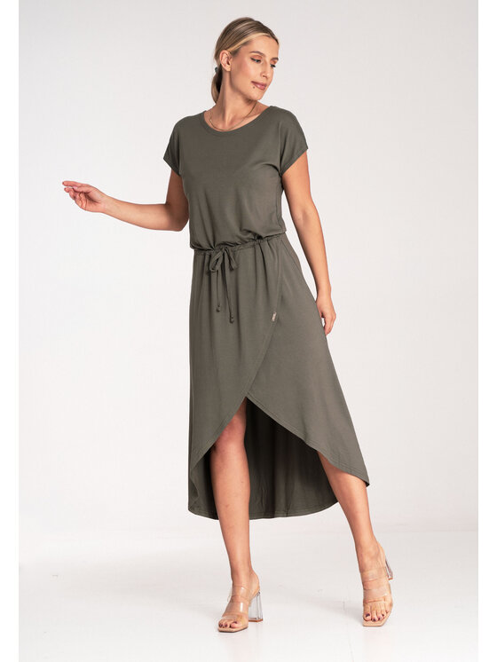 FIGL FIGL Sukienka codzienna M1041 Zielony Basic Fit