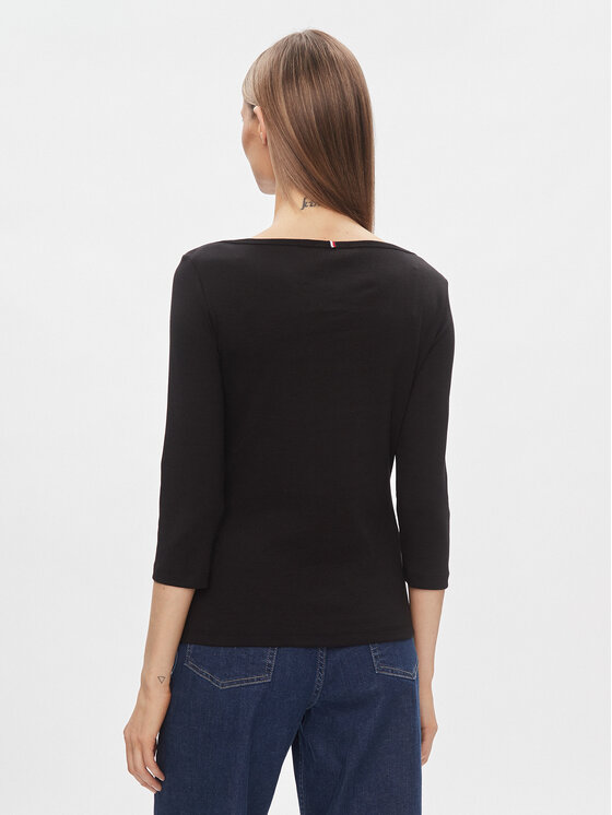 Tommy Hilfiger Tommy Hilfiger Blusa New Cody WW0WW40589 Nero Slim Fit
