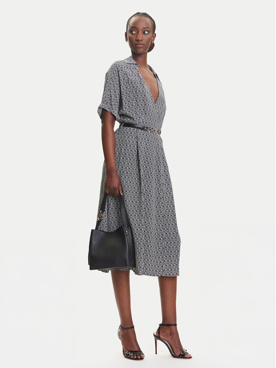Fracomina Fracomina Rochie de zi FR25SD2012W413O9 Negru Regular Fit