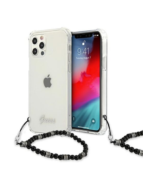 Guess Guess Etui na telefon Hardcase Pearl Czarny