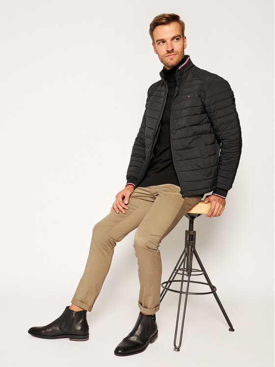 Tommy Hilfiger Kurtka puchowa Stepp MW0MW15755 Czarny Regular Fit Modivo.pl