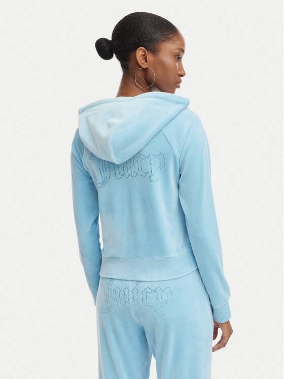 Juicy Couture Juicy Couture Bluză Madison JCWAS126326 Albastru celest Slim Fit