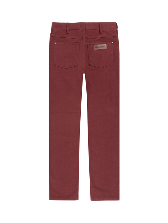 Wrangler Wrangler Spodnie materiałowe GREENSBORO Czerwony Straight Fit