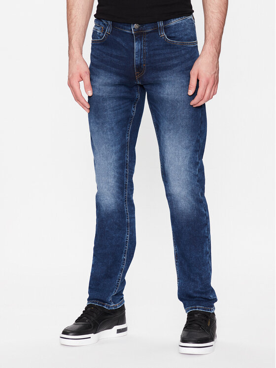 Mustang Mustang Джинси Oregon 1006064 Голубий Slim Tapered Fit