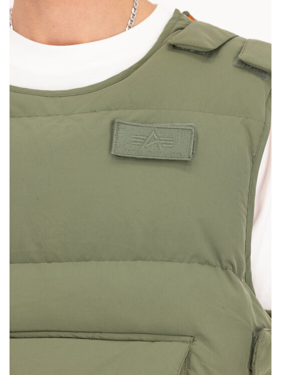 Alpha Industries Alpha Industries Kamizelka Protector Puffer Vest Zielony Oversize