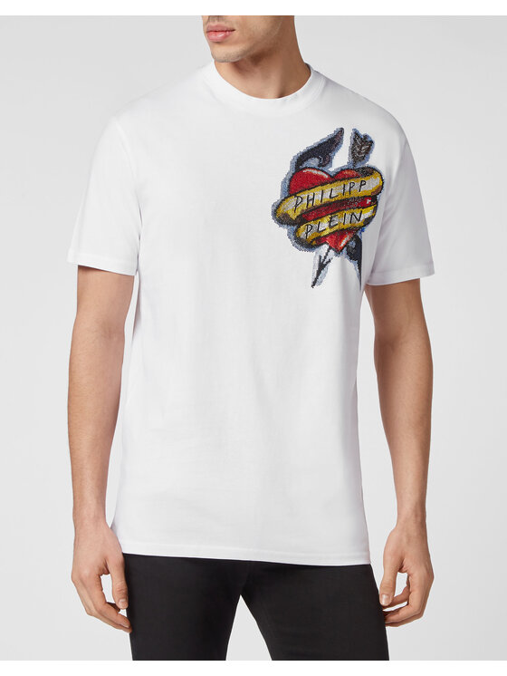 PHILIPP PLEIN PHILIPP PLEIN T-Shirt 3679 Biały Regular Fit