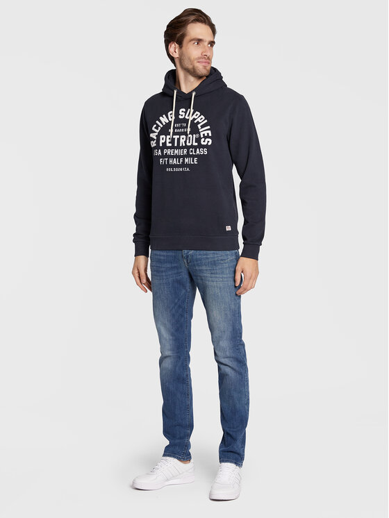 Felpa M-3020-SWH301 Blu scuro Regular Fit