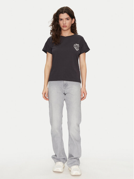 Noisy May Noisy May T-Shirt Gaby 27032954 Černá Regular Fit